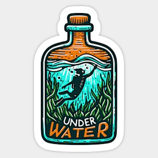 Under water Sticker